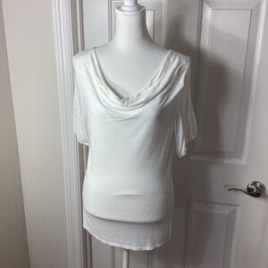 The Limited White Cowl Neck Blouse Sz 4